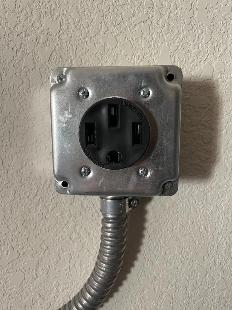 NEMA 14-50 outlet installed for Smart Home Electrical in McAlester